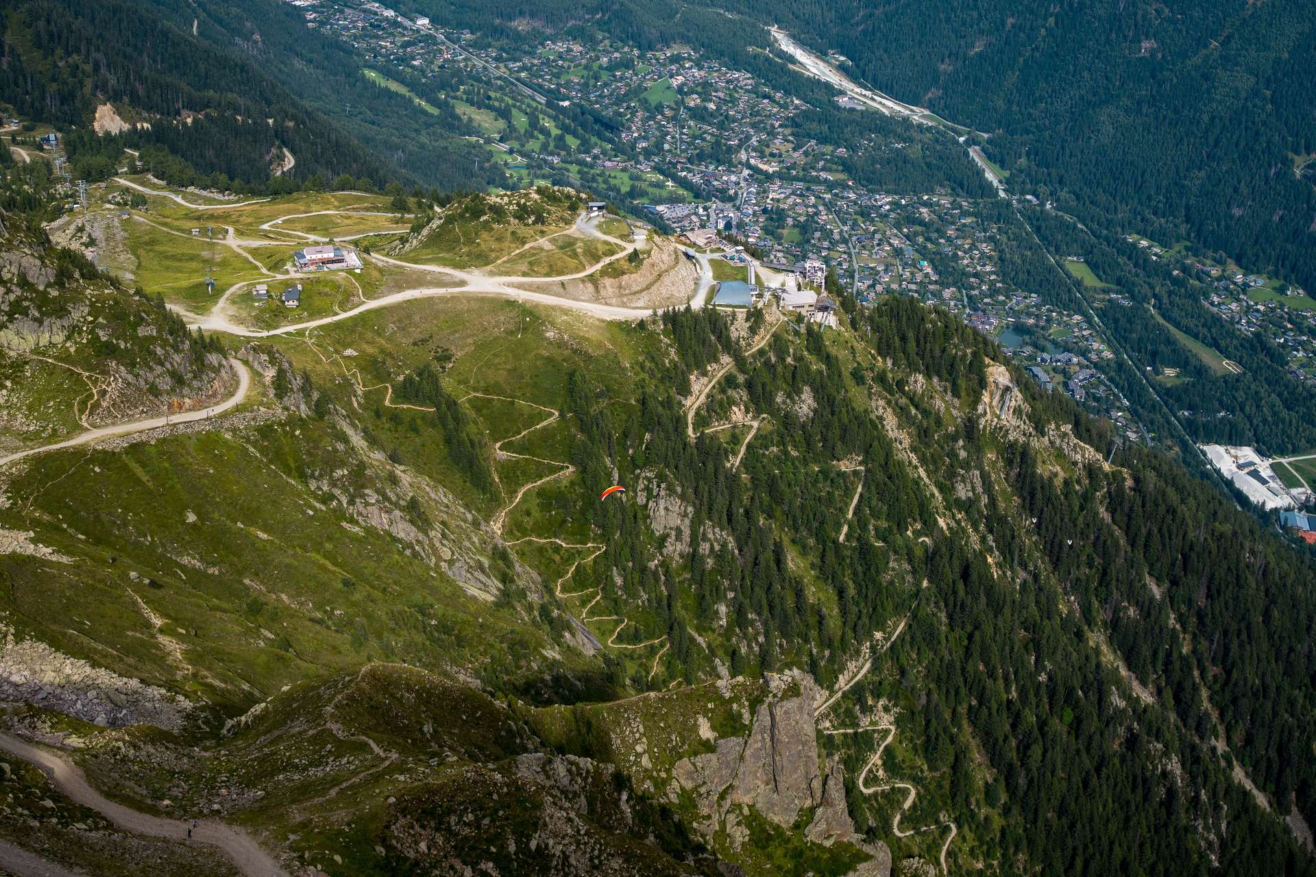 Chamonix from above